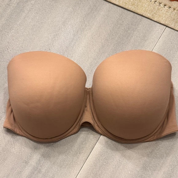PINK Victoria's Secret Other - PINK Victoria's Secret Strapless Push Up Bra in Tan